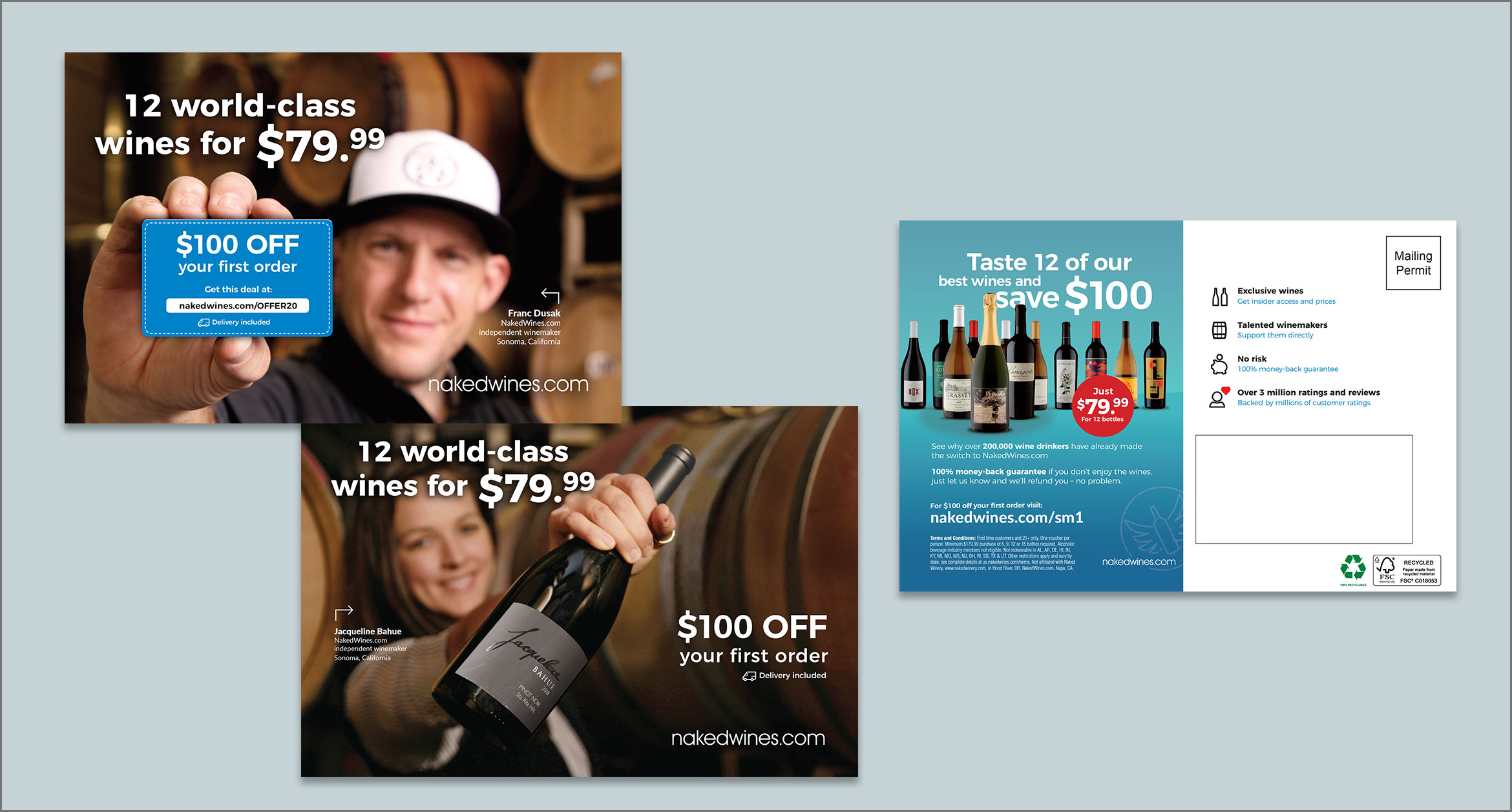 Naked Wines $100 Wine Voucher redesign
