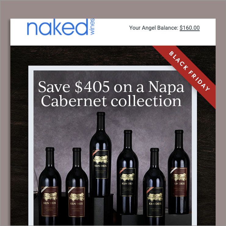 Naked Wines rose email